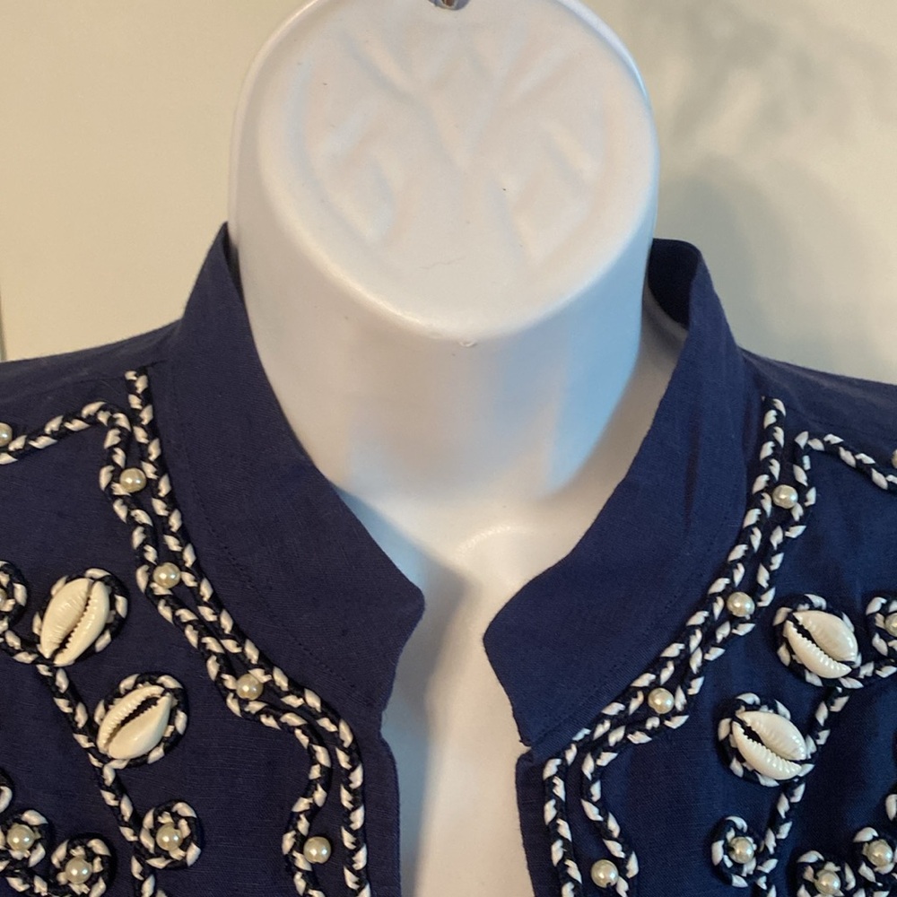 Tory Burch Linen Blouse - Picture 6 of 10
